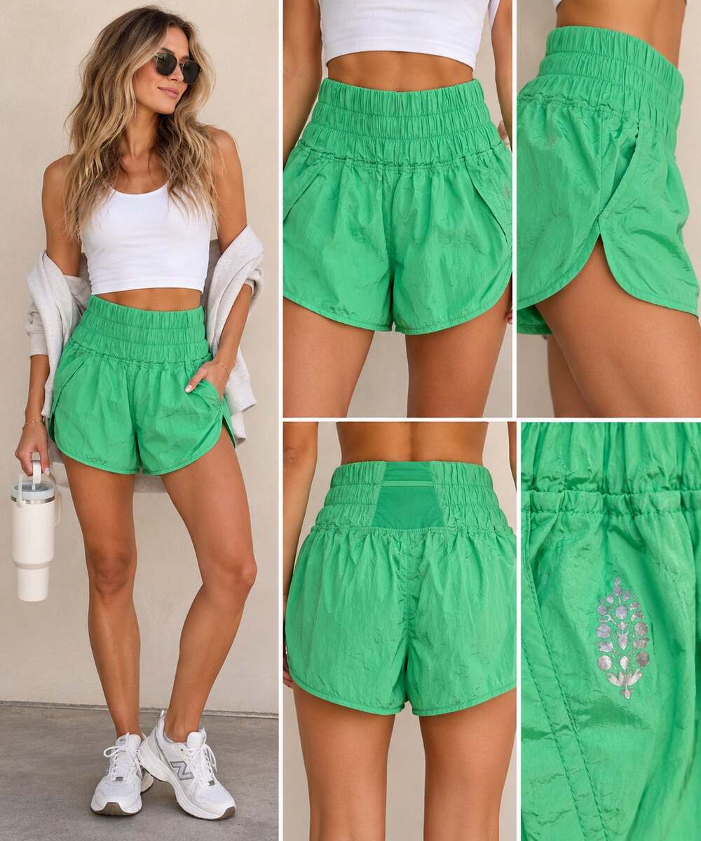 FP Movement Free People The Way Home Shorts Green Size S